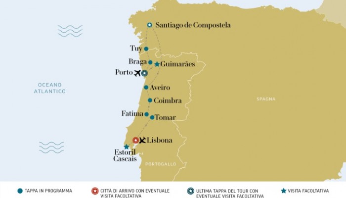 tour Portogallo e Santiago de Compostela