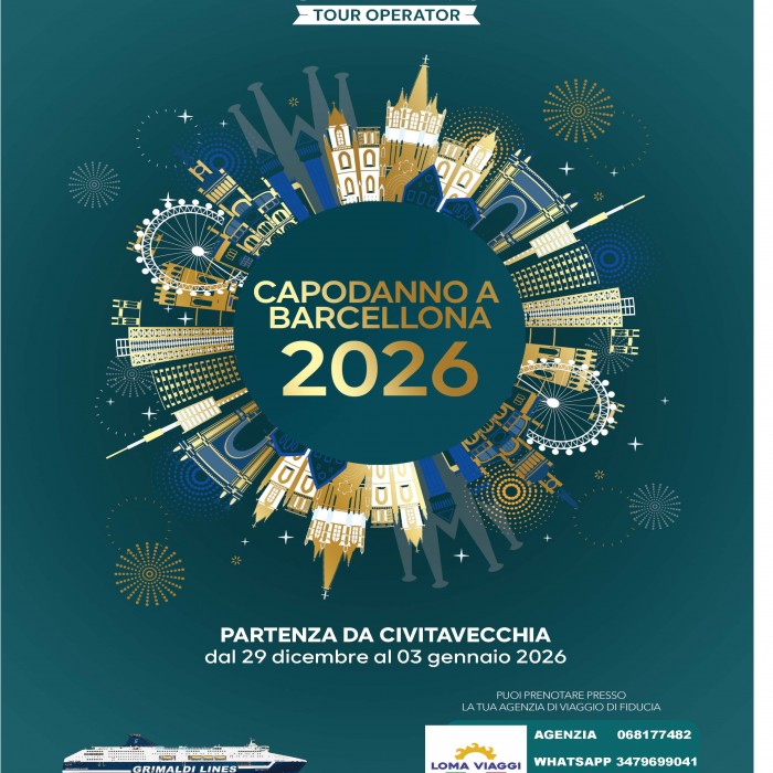 Capodanno 2026 a Barcellona in Nave da Civitavecchia