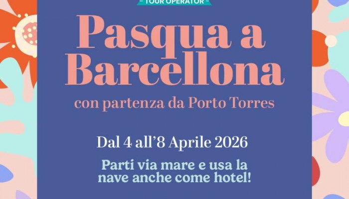 Pasqua Barcellona Grimaldi 2026 da Porto Torres