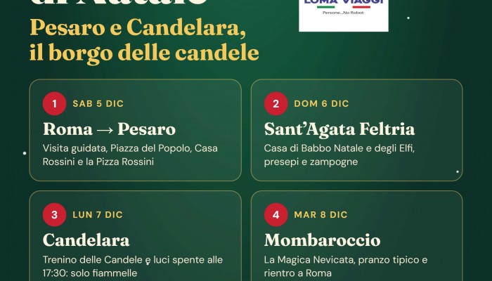 Pesaro e i Mercatini di Natale di Candelara